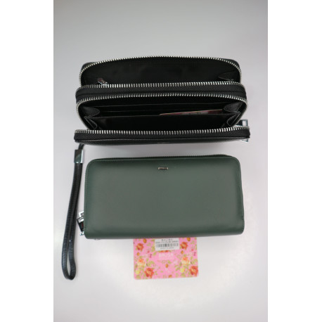"BALISA"Кошелёк Женский Кожа Магнит КОД :348-173 GREEN