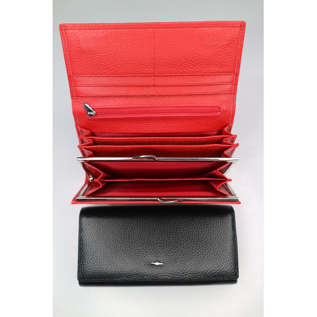 "BALISA"Кошелёк Женский Кожа Магнит КОД :826-175 BLACK