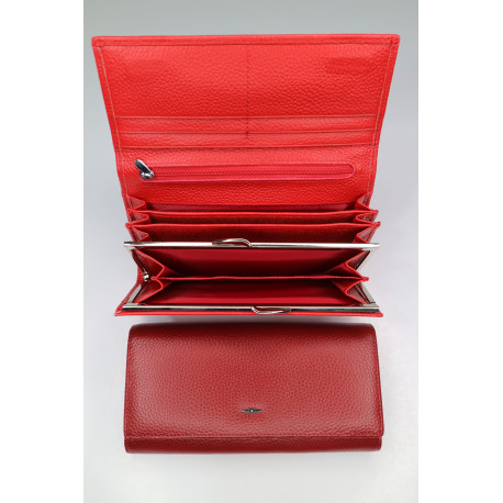 "BALISA"Кошелёк Женский Кожа Магнит КОД :826-175 D.RED