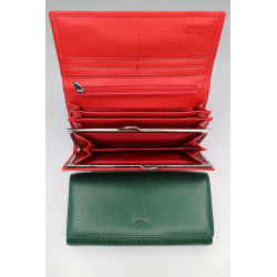 "BALISA"Кошелёк Женский Кожа Магнит КОД :826-175 GREEN