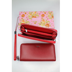 "BALISA"Кошелёк Женский Кожа Магнит КОД :809-175 D.RED