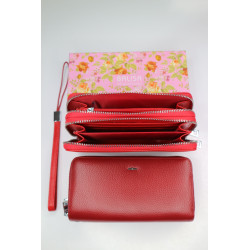 "BALISA"Кошелёк Женский Кожа Магнит КОД :809-175 D.RED