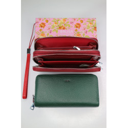 "BALISA"Кошелёк Женский Кожа Магнит КОД :809-175 GREEN