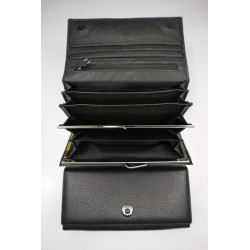 "BALISA"Кошелёк Женский Кожа Магнит КОД :BAS15-826 BLACK