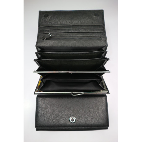 "BALISA"Кошелёк Женский Кожа Магнит КОД :BAS15-826 BLACK
