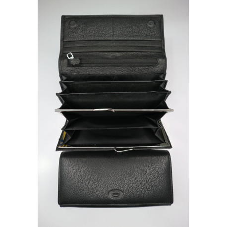 "BALISA"Кошелёк Женский Кожа Магнит КОД :BAS9-826 BLACK