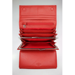 "BALISA"Кошелёк Женский Кожа Магнит КОД :BAS9-826 RED