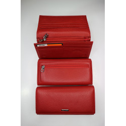 "BALISA"Кошелёк Женский Кожа Магнит КОД :BAS13-515 RED