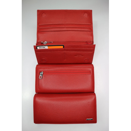 "BALISA"Кошелёк Женский Кожа Магнит КОД :BAS10-515 RED