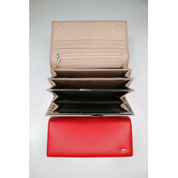 "BALISA"Кошелёк Женский Кожа Магнит КОД :826-165 RED