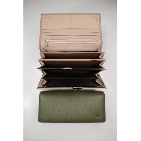 "BALISA"Кошелёк Женский Кожа Магнит КОД :826-165 GREEN