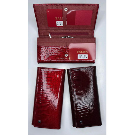 Женский кошелёк кнопка "Balisa"Код: 826-16 DATE RED
